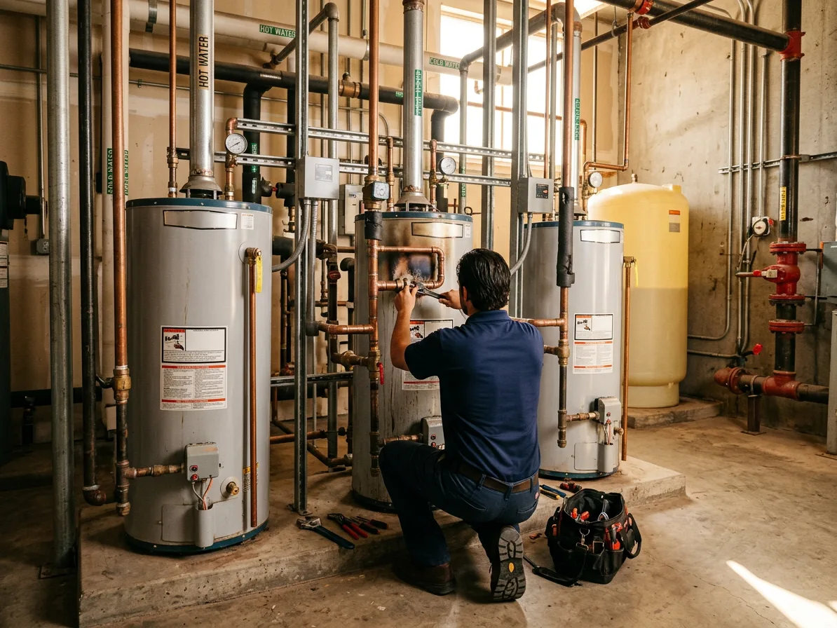 Commercial water heaters — commercial plumbing in the Las Vegas Valley by Kingdom Plumbing