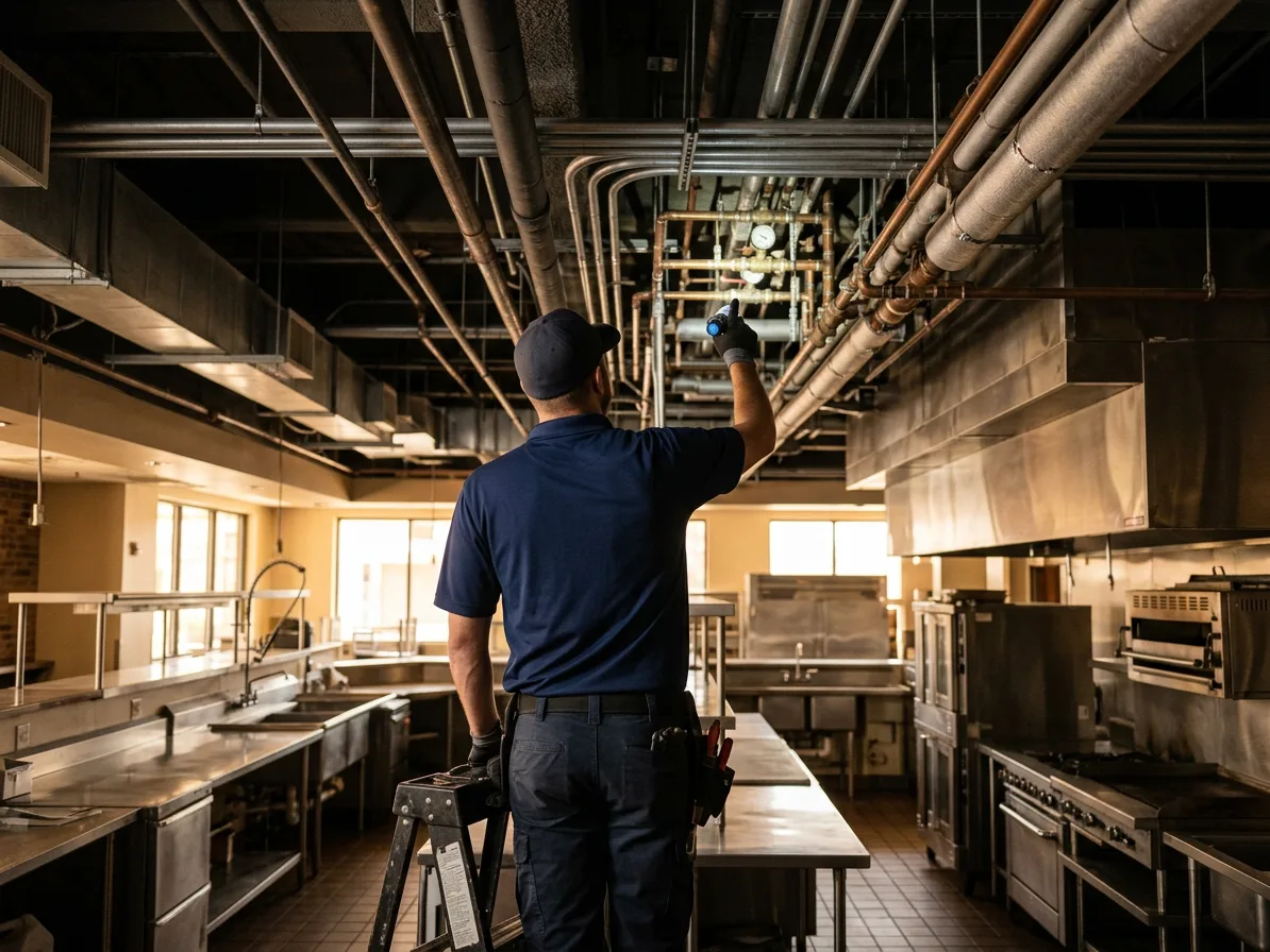 Restaurant kitchen plumbing — commercial plumbing in the Las Vegas Valley by Kingdom Plumbing