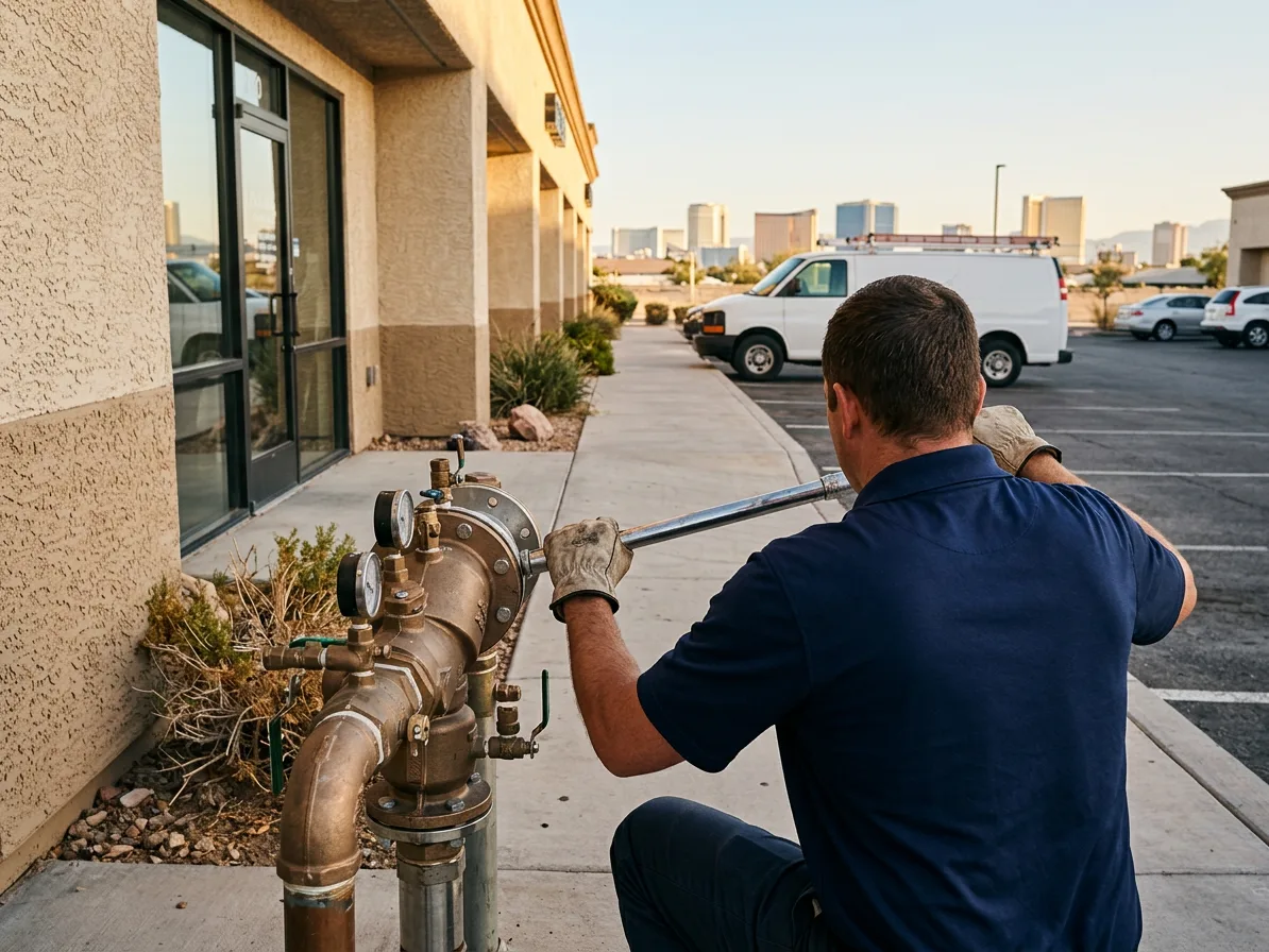 Backflow testing — commercial plumbing in the Las Vegas Valley by Kingdom Plumbing