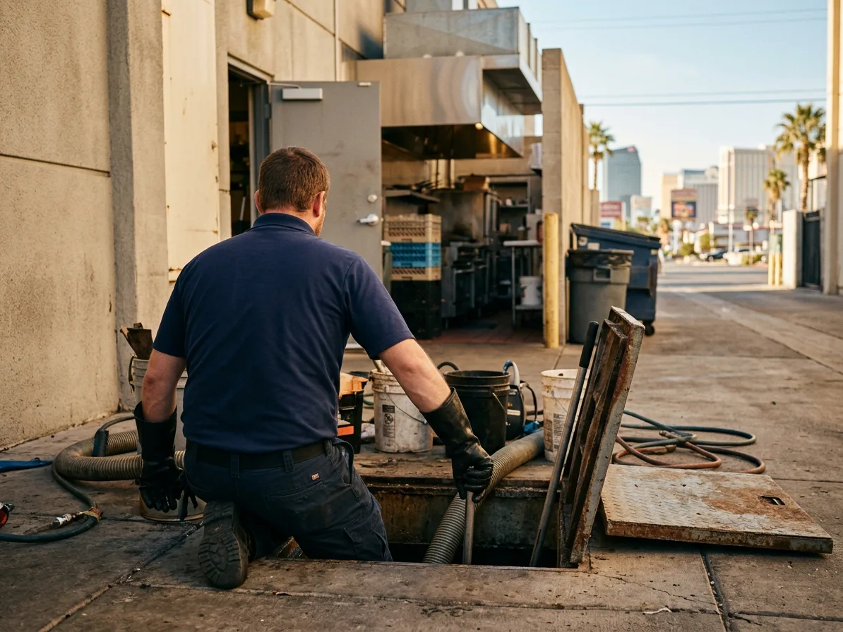 Grease trap service — commercial plumbing in the Las Vegas Valley by Kingdom Plumbing
