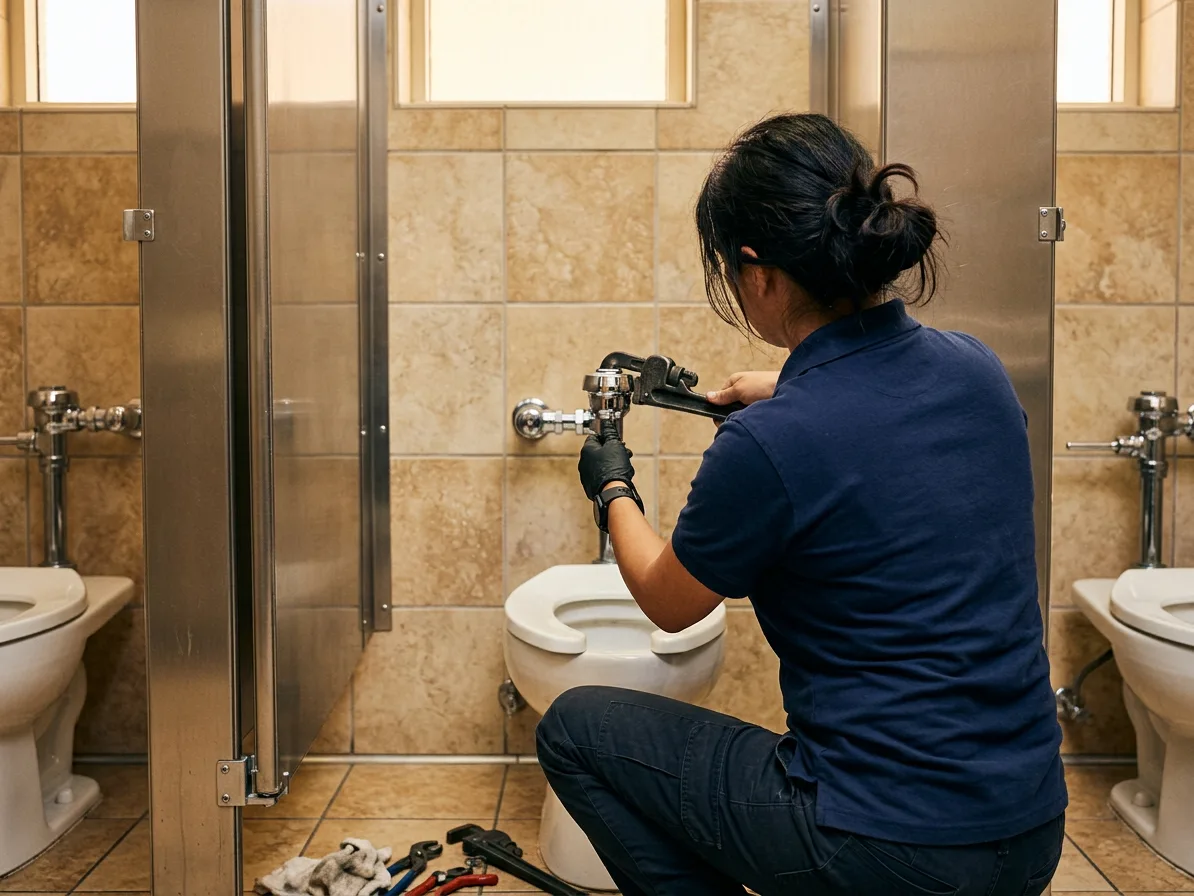 Restroom fixtures — commercial plumbing in the Las Vegas Valley by Kingdom Plumbing