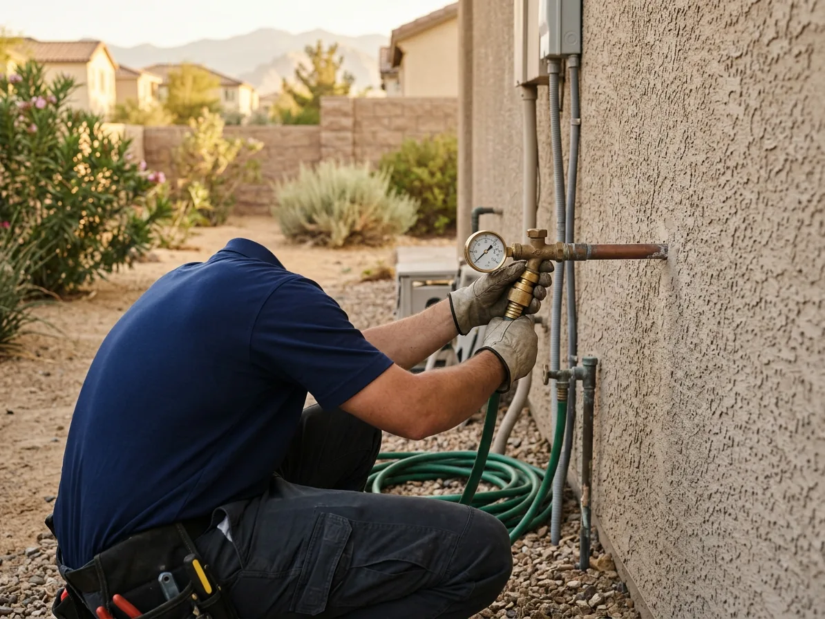 Pressure testing — leak detection & repair in Red Rock & The Ridges, NV by Kingdom Plumbing