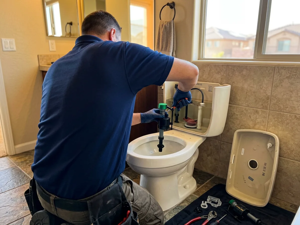 Toilet repair and install — residential plumbing in Enterprise, NV by Kingdom Plumbing