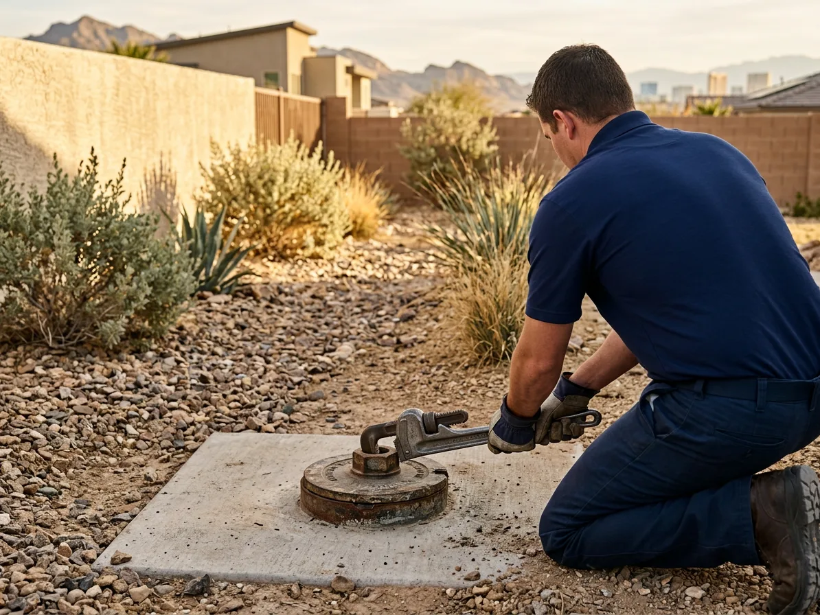 Main line cleanout — sewer & drain services in the Las Vegas Valley by Kingdom Plumbing