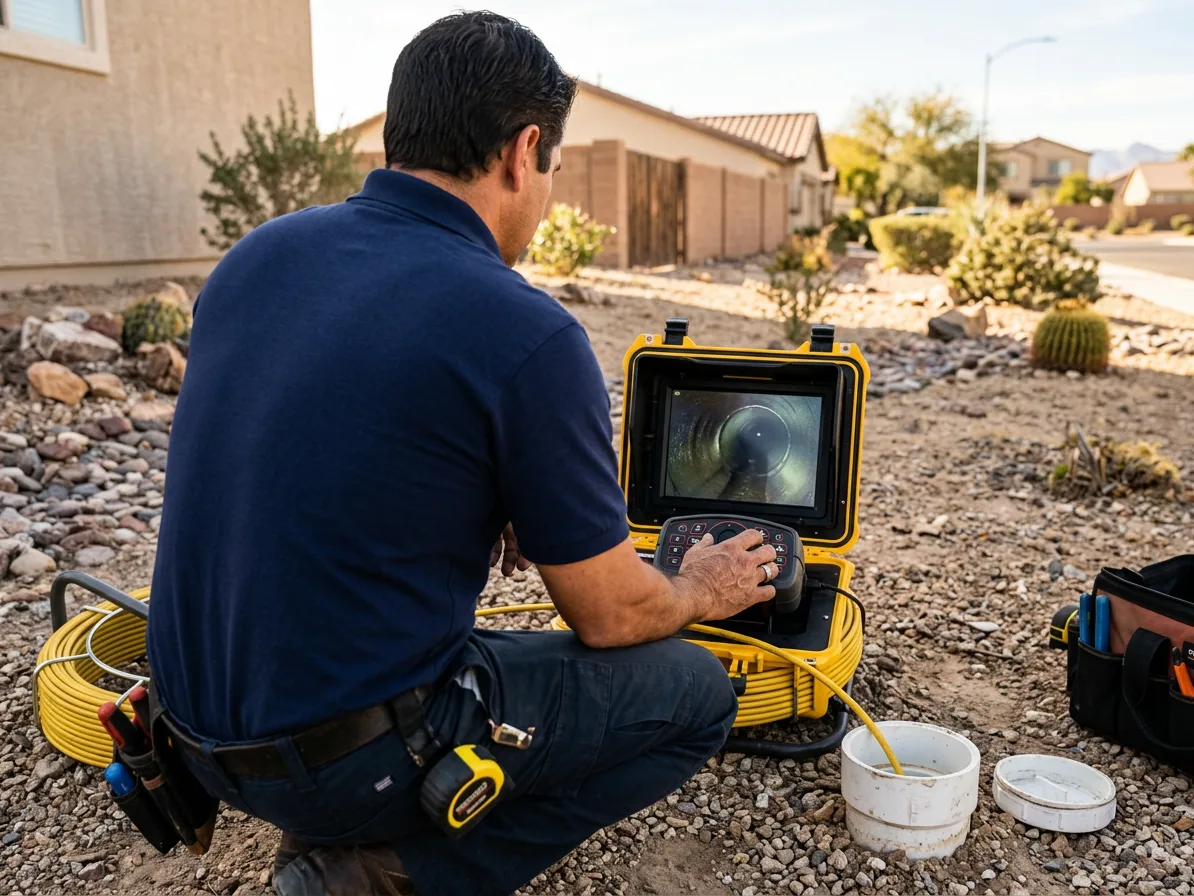 Sewer camera inspection — sewer & drain services in the Las Vegas Valley by Kingdom Plumbing