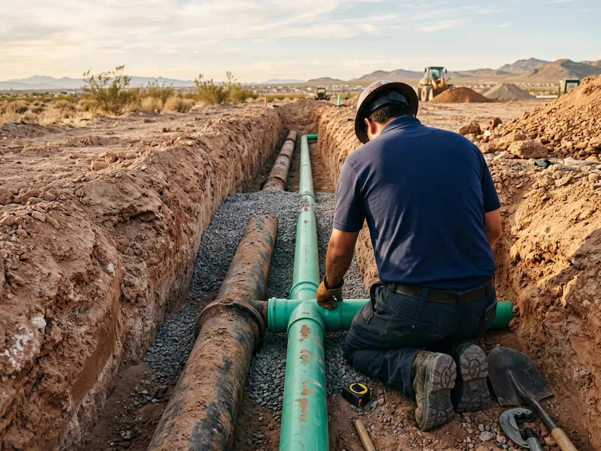 Sewer line repair — sewer & drain services in the Las Vegas Valley by Kingdom Plumbing