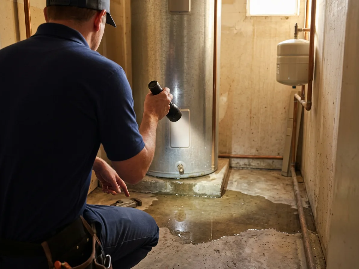 Leak diagnosis — water heater repair in North Las Vegas, NV by Kingdom Plumbing