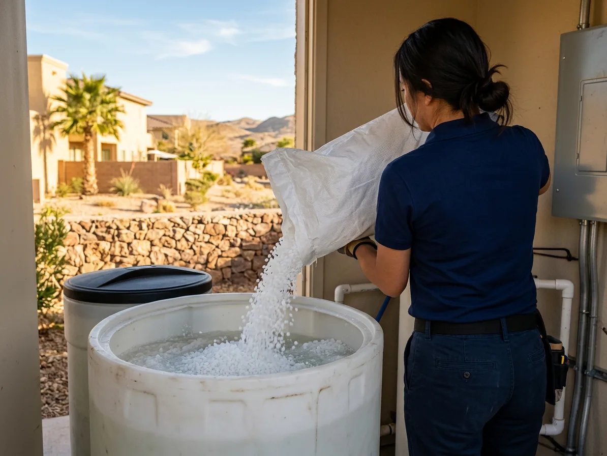 Brine tank service — water treatment & softeners in Paradise & The Strip, NV by Kingdom Plumbing