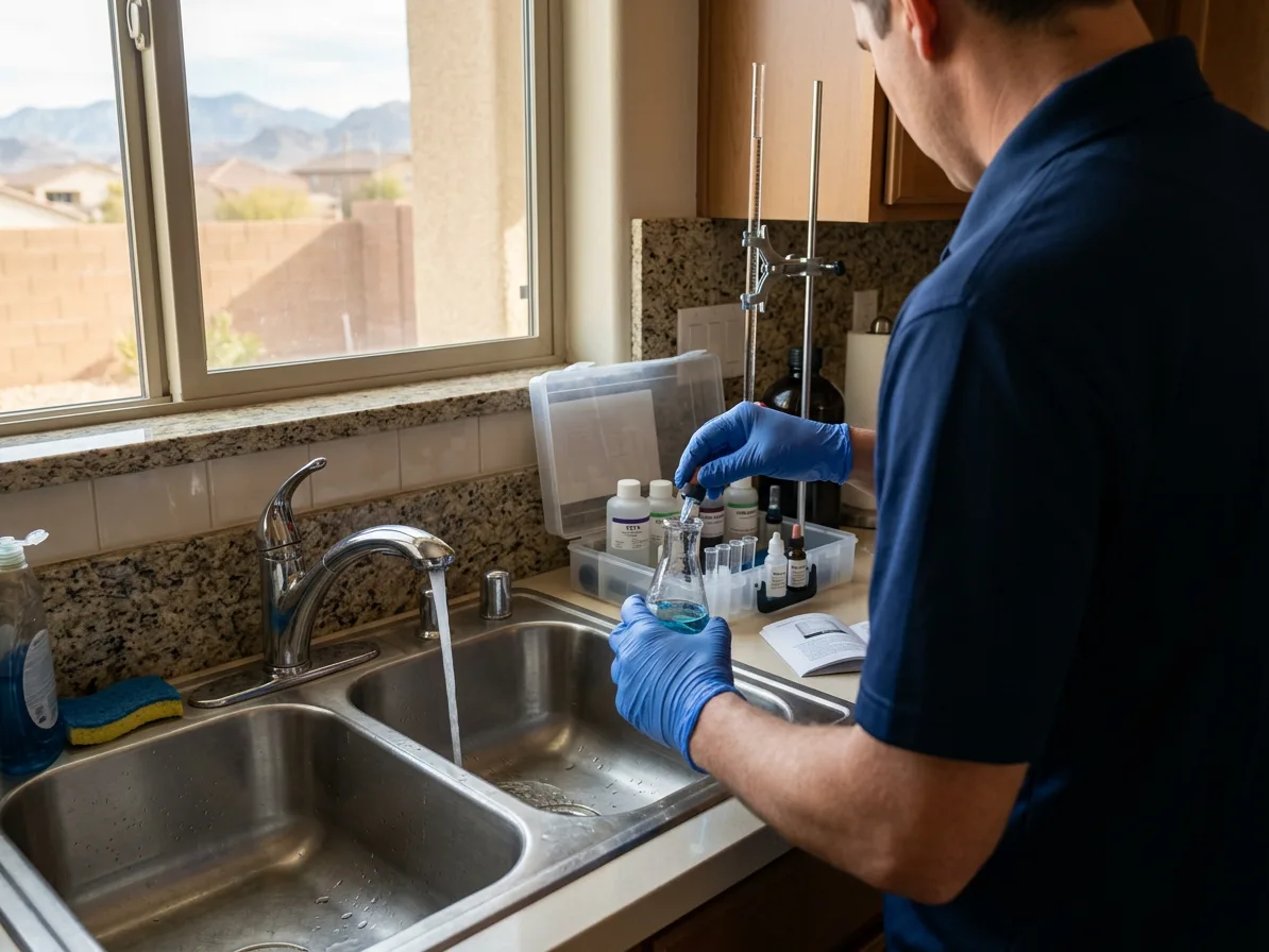 Hardness testing — water treatment & softeners in Paradise & The Strip, NV by Kingdom Plumbing