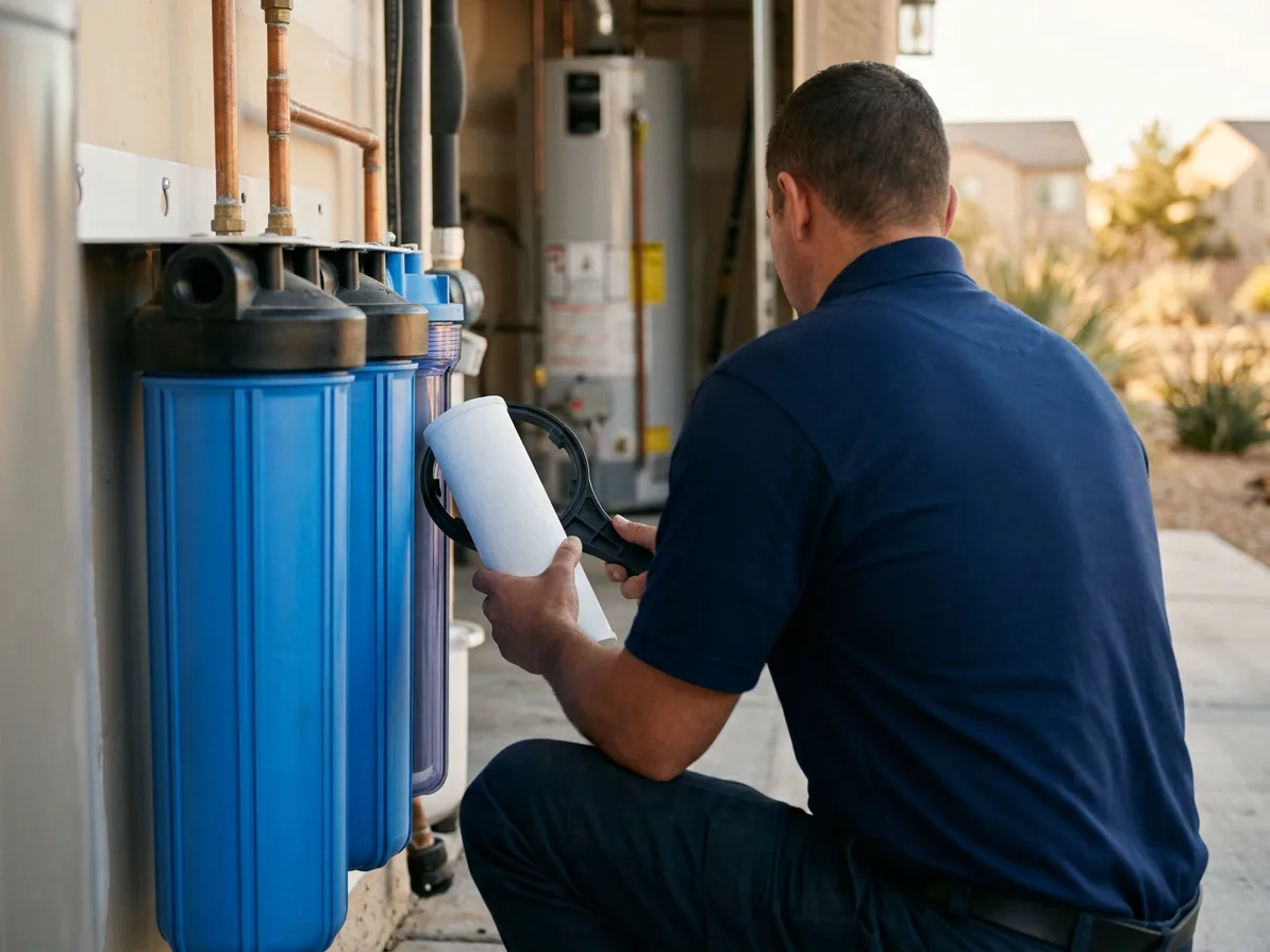 System maintenance: water treatment & softeners in the Las Vegas Valley by Kingdom Plumbing