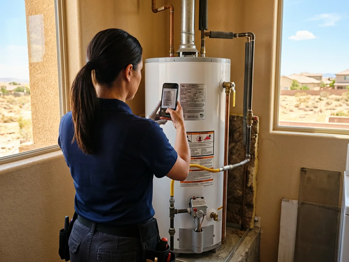 Water heater assessment — whole home plumbing inspection in Enterprise, NV by Kingdom Plumbing