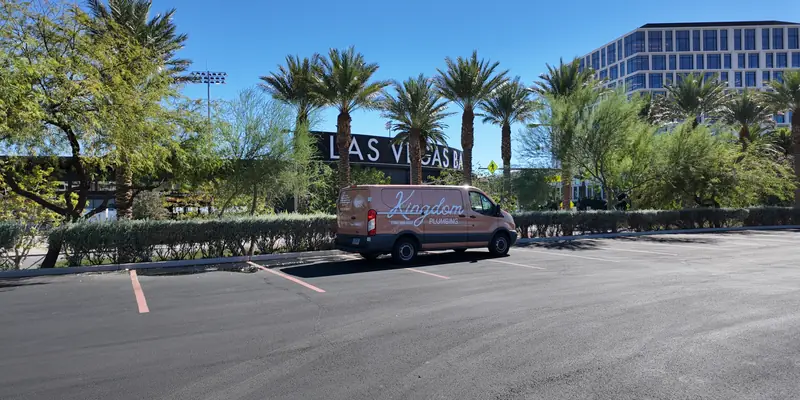 Kingdom Plumbing service van at Las Vegas Ballpark, Las Vegas