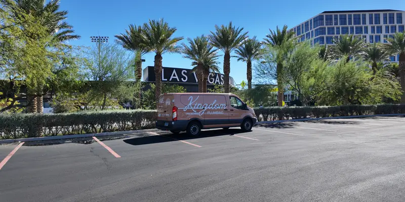 Kingdom Plumbing service van at Las Vegas Ballpark, Las Vegas