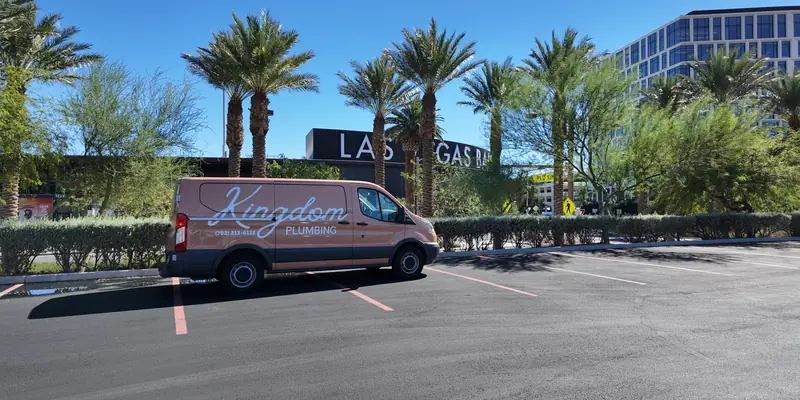 Kingdom Plumbing service van at Las Vegas Ballpark, Las Vegas