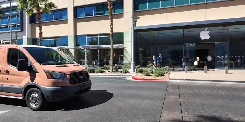 Kingdom Plumbing service van at Downtown Summerlin, Las Vegas