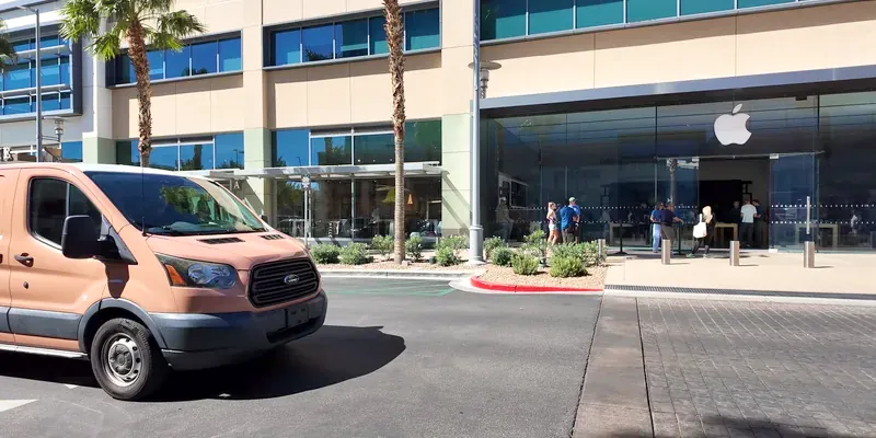 Kingdom Plumbing service van parked in Downtown Summerlin